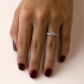 Verdiana Silver stříbrný zásnubní prsten osazený kameny