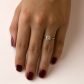 Angela Silver klasický zásnubní prsten ze stříbra