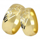 Ovidio Gold snubní prsteny se zdobením vzoru krajky