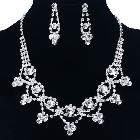 Paola II-náušnice a náhrdelník pro nevěstu