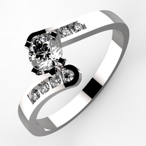 Amélia Silver -stříbrný elegantní prsten