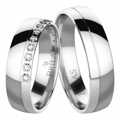 Claudio Silver stříbrné snubní prsteny
