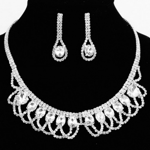 Danut II svatební náušnice a náhrdelník
