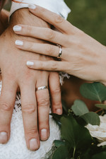 Dragana Colour RW snubní prsteny z růžového a bílého zlata