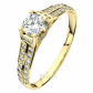Apolonia Gold  vydatný zásnubní prsten ze žlutého zlata
