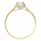 Apolonia Gold  vydatný zásnubní prsten ze žlutého zlata