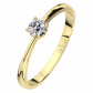 Helia Gold II líbezný zásnubní prsten ze žlutého zlata