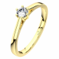 Helena G Briliant I. naprosto nádherný zásnubní prsten ze žlutého zlata