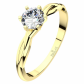 Popelka Gold půvabný dámský zásnubní prsten ze žlutého zlata