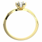 Popelka Gold půvabný dámský zásnubní prsten ze žlutého zlata