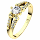 Berenika Gold bombastický zásnubní prsten ve žlutém zlatě