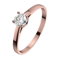Marcelka Red zásnubní prsten z růžového zlata