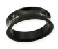 Crusader černý ocelový prsten