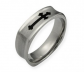 Long Cross ocelový prsten