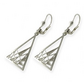 Populia Alba II náušnice trojúhelníkového tvaru