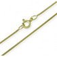 String Z (0,9mm) hladký zlatý řetízek