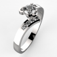 Amélia White  elegantní zásnubní prsten