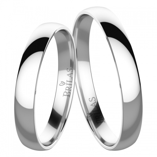 Gilbert White  - snubní prsteny z bílého zlata