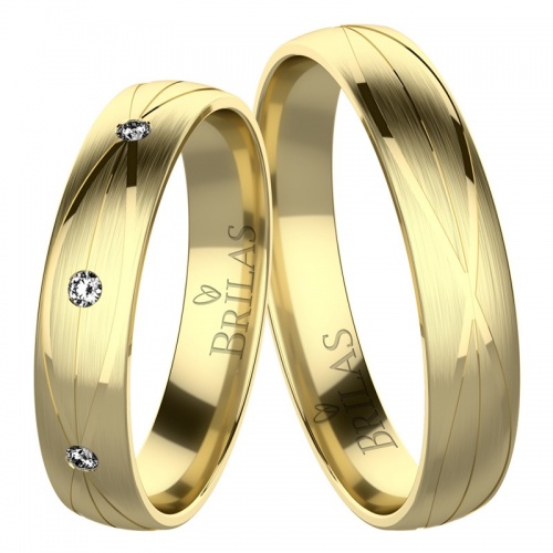 Brenda Gold - snubní prsteny ze žlutého zlata