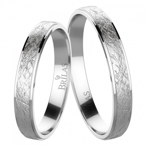 Iolanda Silver  - snubní prsteny zdobené broušením