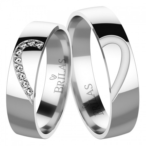 Constanza Silver-stříbrné svatební snubní prstýnky