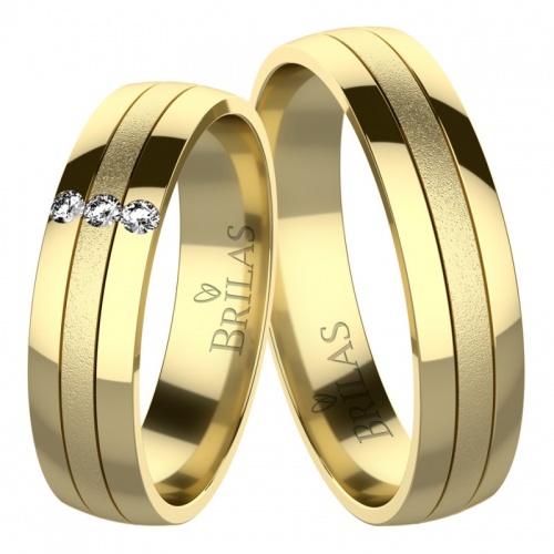 Nero Gold - snubní prsteny ze žlutého zlata