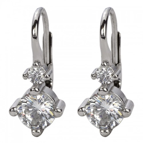 Bethany  - zirkonové stříbrné naušnice 