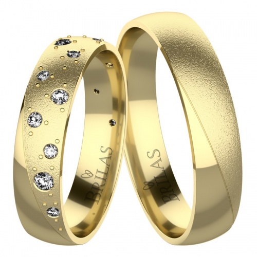 Lola Gold - snubní prsteny ze žlutého zlata