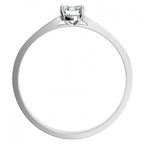 Kasia White  - vkusný zásnubní prsten z bílého zlata