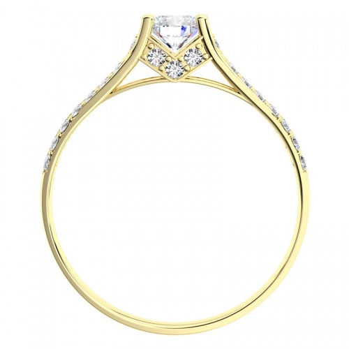 Apolonia Gold  - vydatný zásnubní prsten ze žlutého zlata