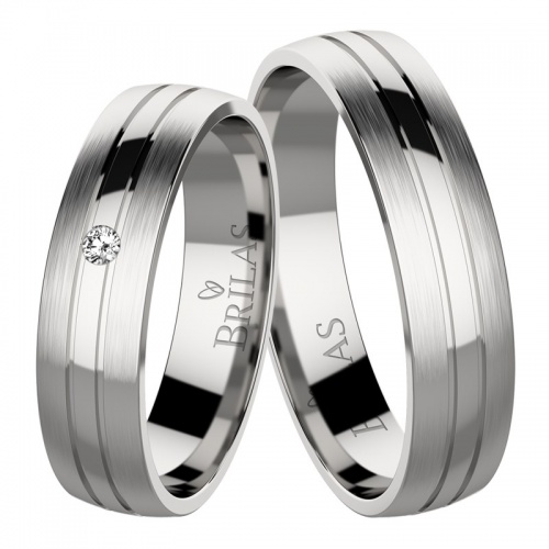 Flora Steel  - ocelové snubní prsteny 
