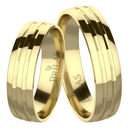 Olympic Gold - snubní prsteny ze žlutého zlata