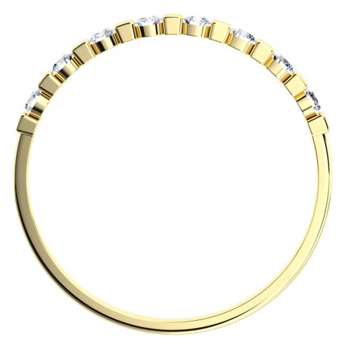 Eris G Briliant  - netradiční zásnubní prsten ze žlutého zlata 
