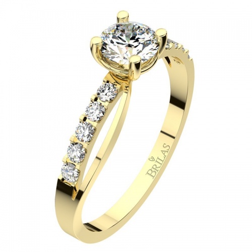 Paloma Gold - zajímavý zásnubní prsten ze žlutého zlata