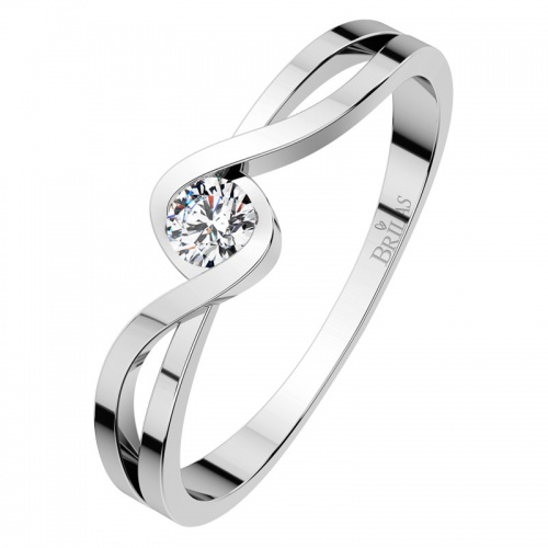Rosana White - jedinečný zásnubní prsten z bílého zlata