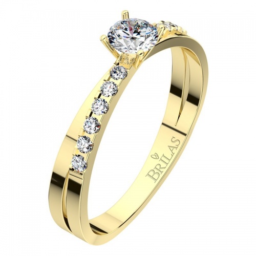 Amanda Gold - dokonalý zásnubní prsten ze žlutého zlata