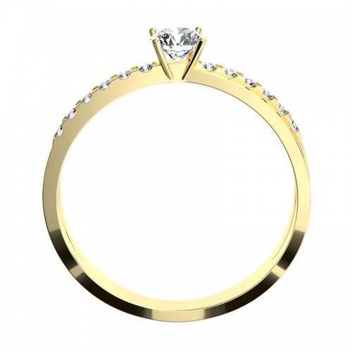 Amanda Gold - dokonalý zásnubní prsten ze žlutého zlata