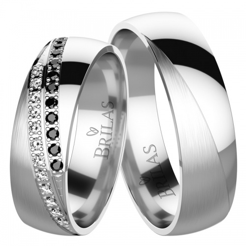 Polárka BW White - snubní prsteny z bílého zlata