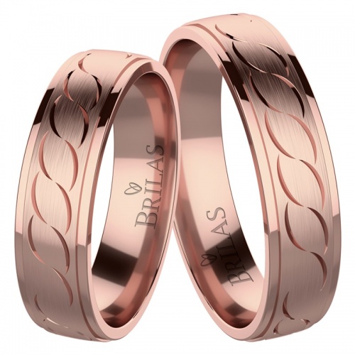 Forever Ring Red - snubní prsteny z růžového zlata