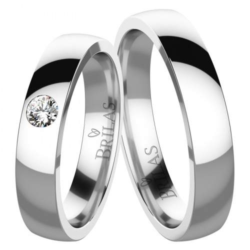Sirius White Diamond  - snubní prsteny z bílého zlata