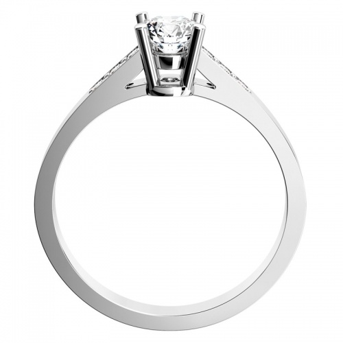 Monika White - překrásný zásnubní prsten z bílého zlata
