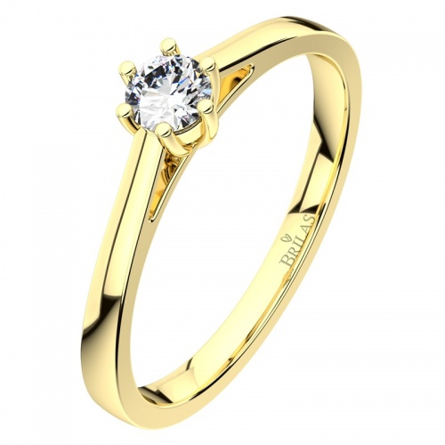Helena G Briliant I. - naprosto nádherný zásnubní prsten ze žlutého zlata