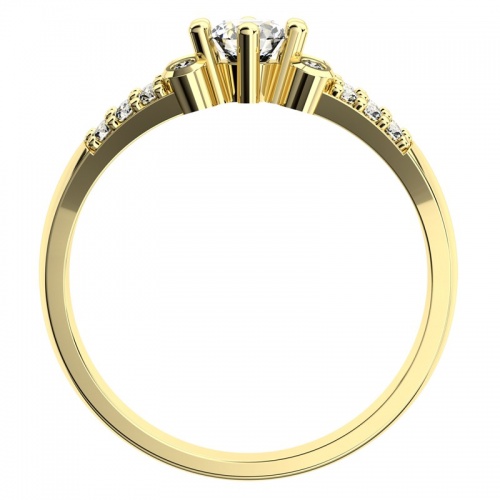 Berenika Gold - bombastický zásnubní prsten ve žlutém zlatě