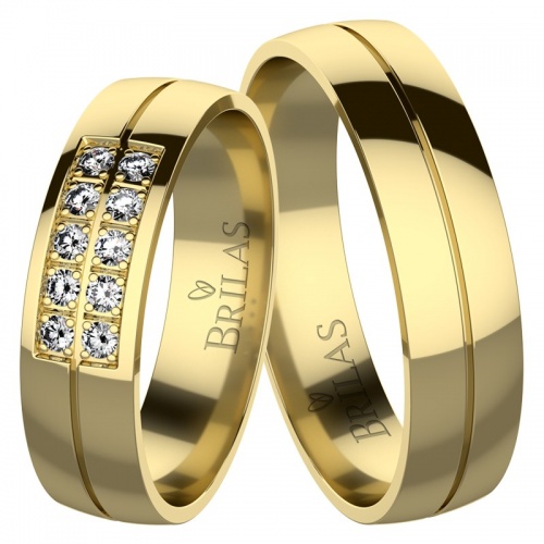 Simonetta Gold - snubní prsteny ze žlutého zlata