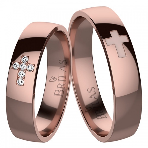 Nikolas Red - snubní prsteny z růžového zlata
