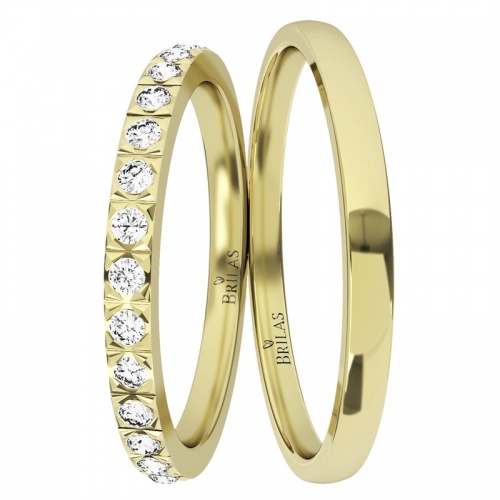 Tamara Gold - snubní prsteny ze žlutého zlata