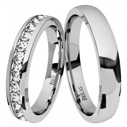 Alina White - snubní prsteny z bílého zlata