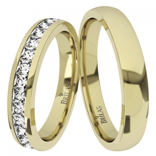 Alina Gold - snubní prsteny ze žlutého zlata
