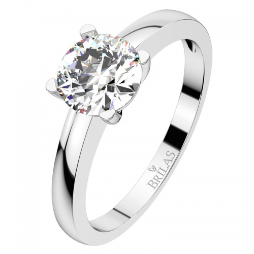 Hebe White - skvostný zásnubní prsten z bílého zlata