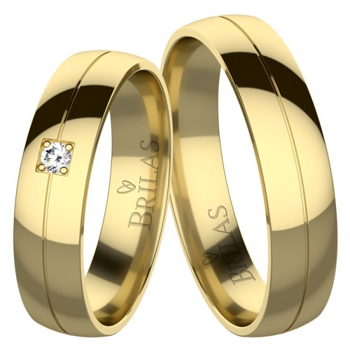 Tara Gold - snubní prsteny ze žlutého zlata